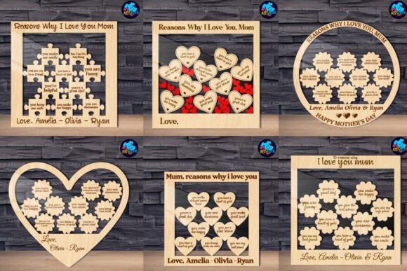 Razones Por Las Que Te Amo Mama Decoracion De Stand Creativo Digital